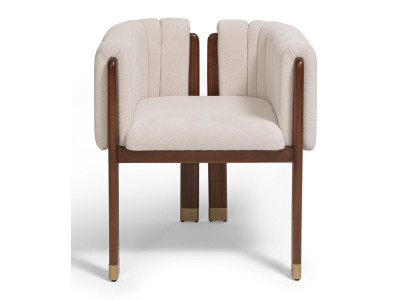 Stuhl Design Stoff Holz Elegant Komfort Klassisch Stilvoll Modern