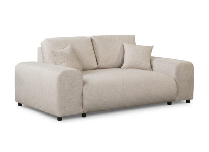 Beiges 2-Sitzer-Sofa aus Stoff modernes bequemes  Designersofa Wohnzimmer