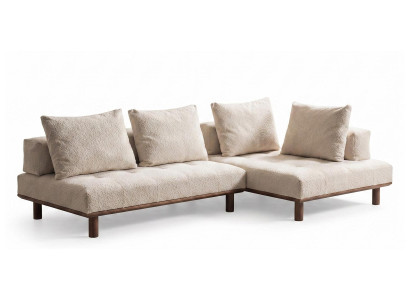 Moderner italienische Ecksofa L-form Luxuriöses Polster Möbel