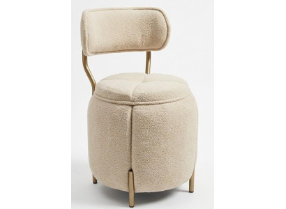 Pouf Stil modern beige bequem praktisch Schlafzimmer komfortabel kompakt