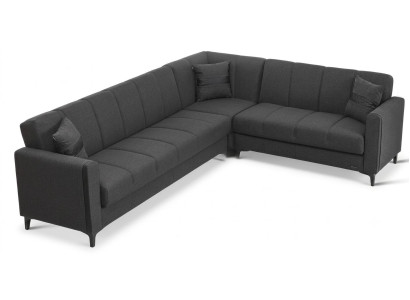 Ecksofa L-Form Komfort minimalistisches Design grau modern elegant