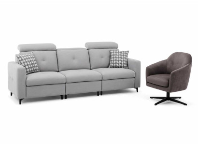 Elegantes Sofa Set 3+1 Sitzer Wohnzimmer italienischen Polstermöbel