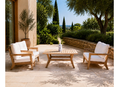 Lounge Set 2-Sitzer-Sofa Sessel Couchtisch praktisch