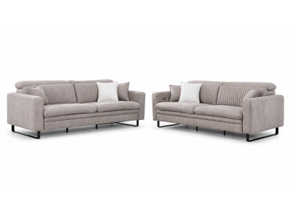 Italienisches modernes Sofa Set 2+2 Sitzer bequem stilvoll Luxus Polstermöbel