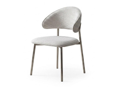 Stuhl Modern Beige Designer Minimalistisch Elegant Esszimmerstuhl