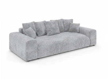 Beiges 4-Sitzer-Schlafsofa Stoffsofa Ausziehsofa Wohnzimmermöbel