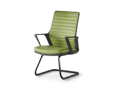 Stuhl Grün Robust Metallgestell Modern Minimalistisch Konferenzstuhl