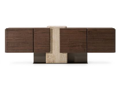 Edles Sideboard mit Holzfront Esszimmer Anrichte Designer Luxusmöbel