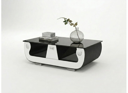 Couchtisch Modern Schwarz Weiß Hochglanz Elegant Wohnzimmertisch Luxus