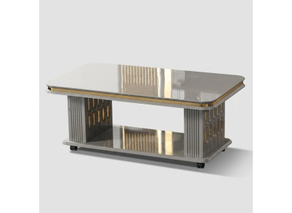 Stilvoller Grauer Couchtisch Designer Kaffeetische Edler Sofatisch
