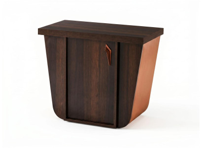 Beistelltisch dunkles Holz Modernes Design Premium-Klasse Chefbüro