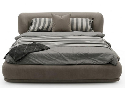 Bett Stil modern grau weich bequem Schlafzimmer praktisch komfortabel