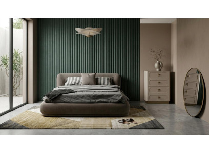 Bett Kommode Schlafzimmer Stil modern grau bequem praktisch