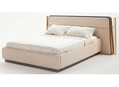 Bett Stil modern beige Schlafzimmer bequem praktisch komfortabel weich