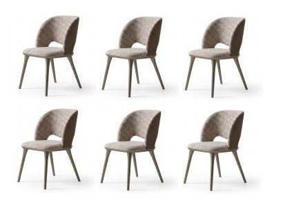 Stuhl-set Stuhl Modern Beige Edel Esszimmerstuhl Polsterstuhl Design