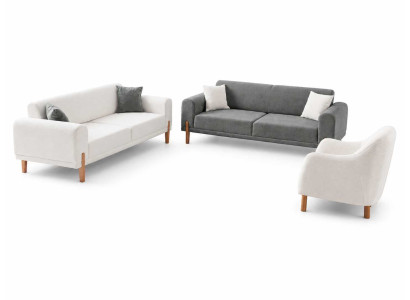 Garnitur Sofa 3+3+1 Sitzer Wohnzimmer Sitzkomfort Luxuriöse Set 3tlg
