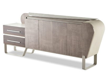 Konsole Moderner Designerstück Beige Büromöbel Minimalismus
