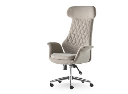 Executive Bürostuhl Moderner Stil Designer Beige Büromöbel Elegant