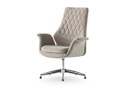 Konferenzstuhl Moderner Designer Beige Büromöbel Wohnzimmer