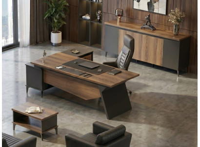 Büroset moderner Designer Stück Braun Büromöbel elegant