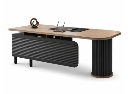 Büroschreibtisch moderner Stil Designer Stück Beige elegant