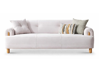 Schlafsofa 3-Sitzer modern weich bequem elegant Holzbeine langlebig