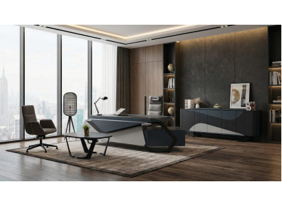 Büro Komplettset Schreibtisch Sideboard Couchtisch Design modern