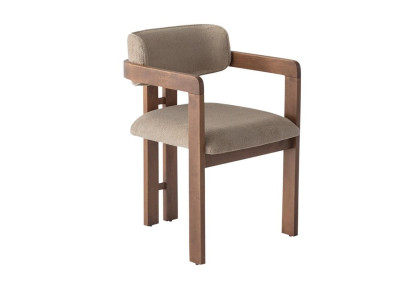 Stuhl Modern Braun Elegant Esszimmerstuhl Polsterstuhl Lehnstuhl