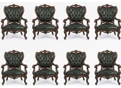Klassische Grüne Chesterfield Sessel Exklusive Klassische Sitzmöbel
