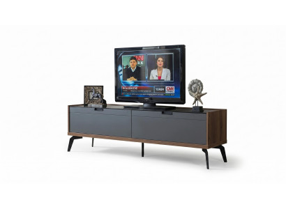 TV-Möbel modern grafit stilvoll minimalistisch elegant Möbelstück bequem