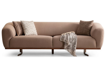 3-Sitzer Sofa Stil Modern Wohnzimmer Braun praktisch komfortabel