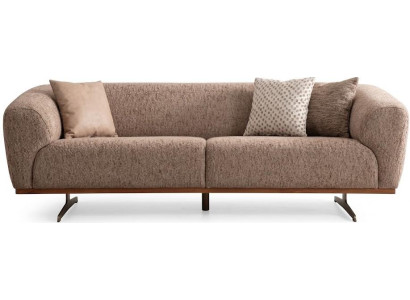 3-Sitzer Sofa Braun Stil Modern Wohnzimmer bequem komfortabel