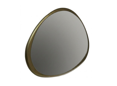 Spiegel modern Designer asymmetrisch Spiegelfläche Wohnzimmer Metall