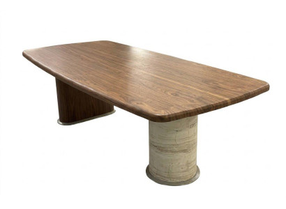 Esstisch modern braun aus Holz Wohnzimmer minimalistisch