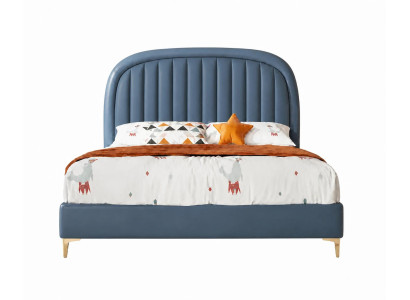Blaues Kinderbett Bett für Mädchen und Jungen modern Kindermöbel