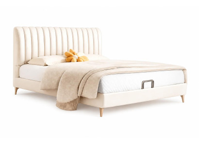 Beiges Kinder- und Jugendbett für Mädchen niedlich Kindermöbel