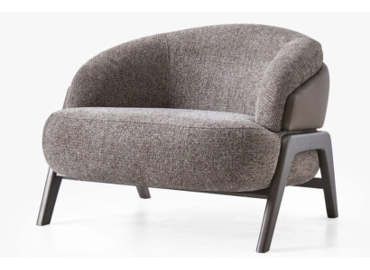 Grauer Wohnzimmer Polstersessel Stilvoller Relax Moderner Einsitzer