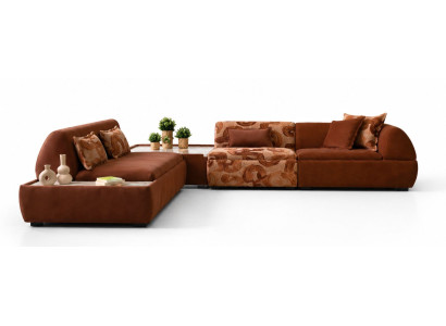 Ecksofa L Form Braun Stil Modern praktisch geräumig komfortabel