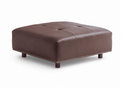 Brauner rechteckiger Hocker Sitzkissen Polsterhocker Moderner Stil Wohnzimmer