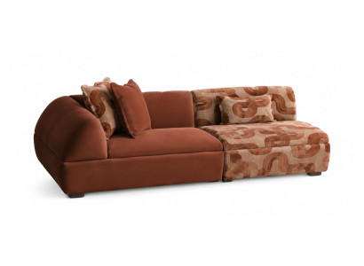 3 Sitzer Sofa Braun Wohnzimmer Stil Modern komfortabel bequem