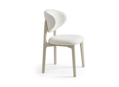 Bouclé Esszimmerstuhl Komfortabel Designer Polsterstuhl Modern