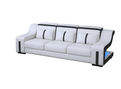 Sofa 3-Sitzer Modern Weiß Exklusives Designersofa Wohnzimmersofa Edel