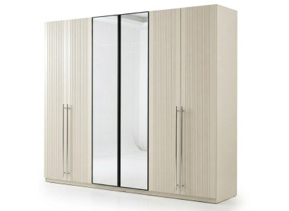 Garderobenschrank Stil modern beige komfortabel Schlafzimmer praktisch