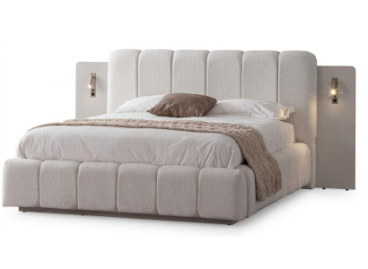 Bettgestell Modern Beige Bequem Weich Schlicht Ergonomisch Massiv