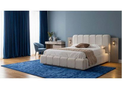 Schlafzimmer Set Bettgestell Kommode Modern Hell Luxuriös Komfortabel