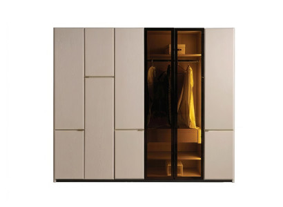 Kleiderschrank Modern Beige Edel Luxus Schrank Schlafzimmer Design