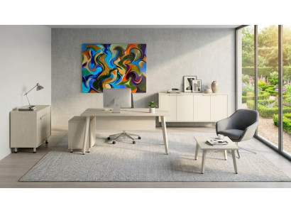 Modernes Büro Set mit Schreibtisch Sideboard Tisch Designer Möbel