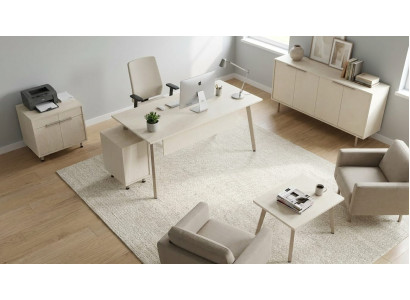 Modernes Büro Set mit Schreibtisch Sideboard Tisch Designer Möbel
