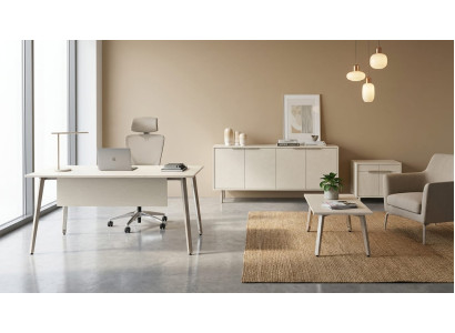 Hochwertiges Büro Set Schreibtisch Sideboard Couchtisch Kommode