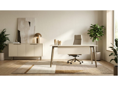 Büroset modern Schreibtisch Sideboard Kombi Möbel Arbeitszimmer